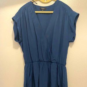 Babaton Teal Sillk Romper- Artizia
